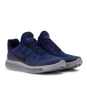 Men's NIKE LUNAREPIC LOW FLYKNIT 2 Navy Size 11.5